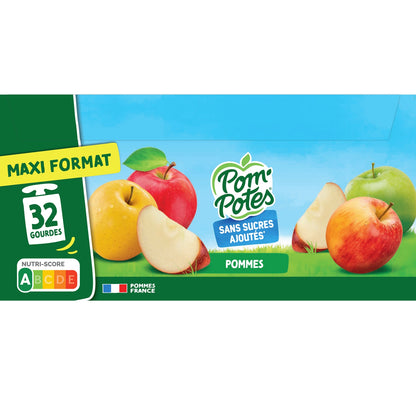 Compotes Pomme sans Sucres Ajoutés POM'POTES 