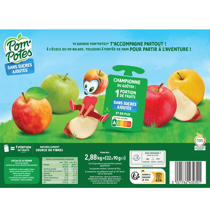 Compotes Pomme sans Sucres Ajoutés POM'POTES 