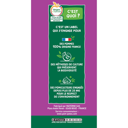 Compotes Battle2fruits Pomme Fraise Cassis, Abricot Pêche Sans Sucres Ajoutés POM'POTES