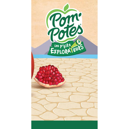 POM'POTES Apfel-, Pfirsich-, Himbeer- und Apfelkompott, Erdbeer- und Granatapfelkompott