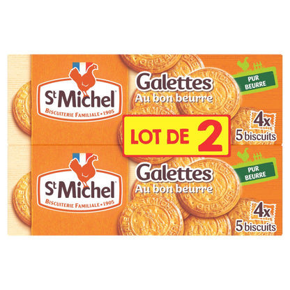 Einfache Galette-Kekse mit guter Butter ST MICHEL