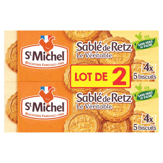 Biscuits Sablés de Retz ST MICHEL les 2 paquets de 120g