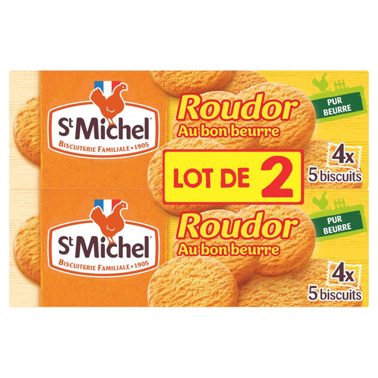 Biscuits Palets au Bon Beurre Roudor ST MICHEL les 2 paquets de 150g