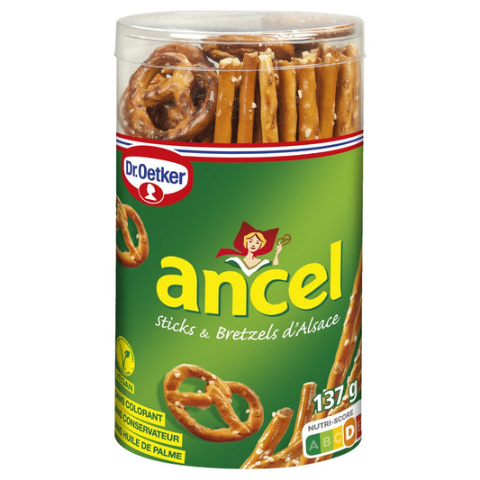 Biscuits Apéritifs Sticks Bretzels ANCEL la boite de 137g