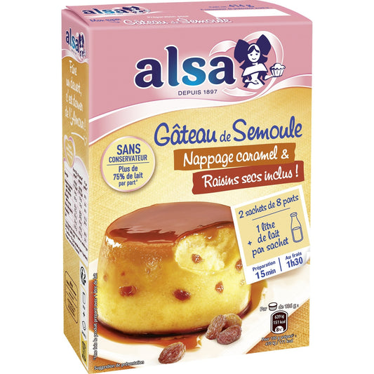 ALSA Semolina Raisin Caramel Cake Preparation