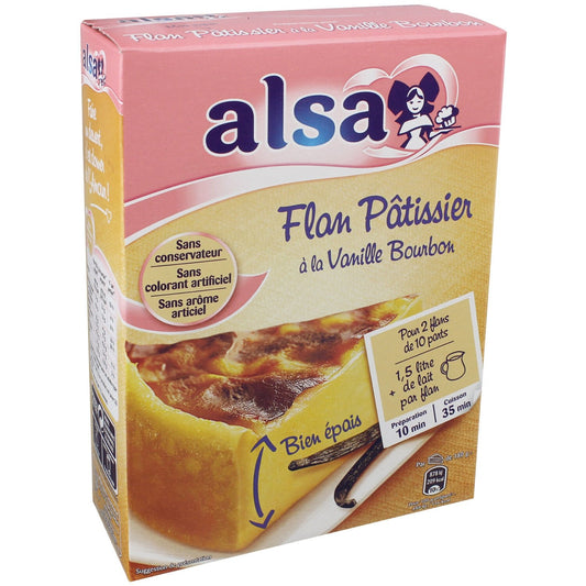 Préparation Flan Pâtissier Vanille Bourbon ALSA la boite de 2 sachets - 720 g