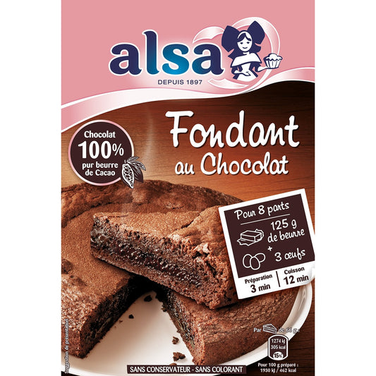 Préparation Fondant au Chocolat ALSA la boite de 320 g
