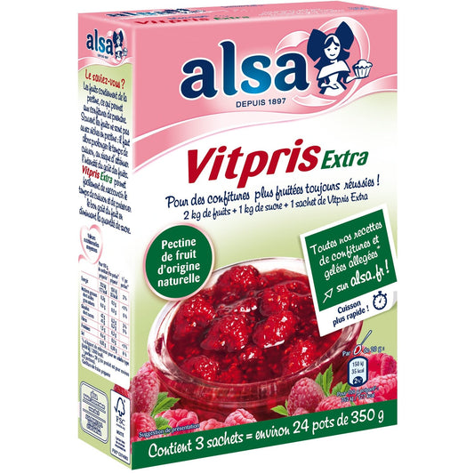 Préparation Confiture Vitpris Extra ALSA la boite de 150g