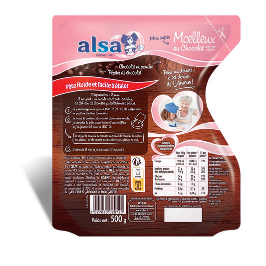 Préparation Gâteau Moelleux Chocolat ALSA
