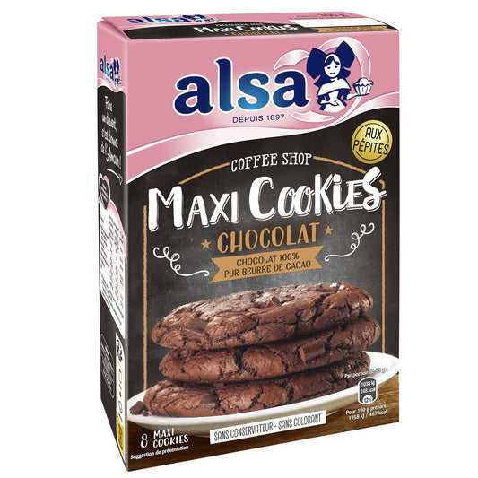 Préparation Cookies Chocolat ALSA la boite de 350g