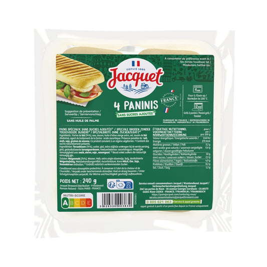 Pains Panini JACQUET le paquet de 4 - 240 g