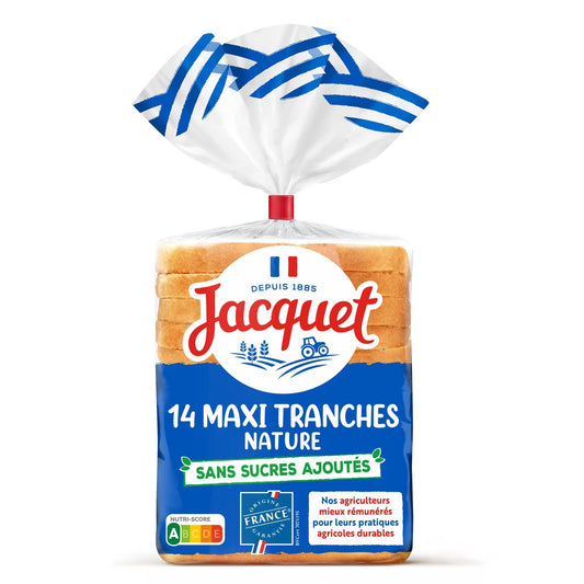 JACQUET Plain Sandwich Bread with No Added Sugar