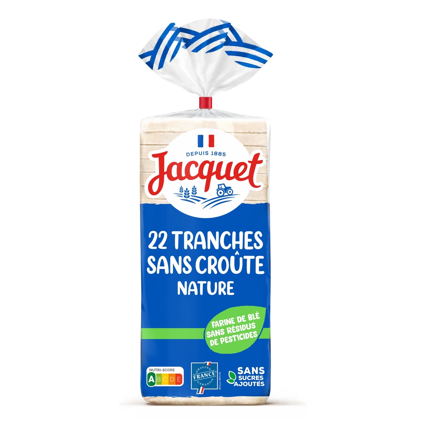 Pain de Mie Sans Croûte Nature Sans sucres ajoutés JACQUET 