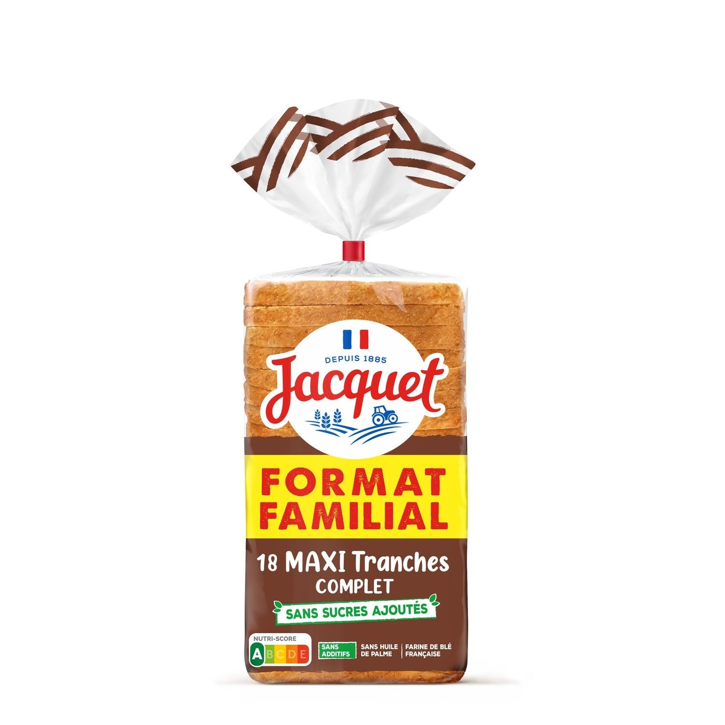 JACQUET Wholemeal Sandwich Bread with No Added Sugar