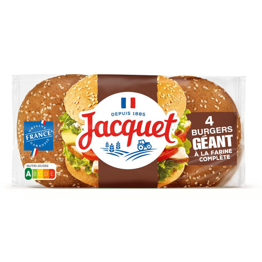 Burger Géant Complet JACQUET le paquet de 4 burgers