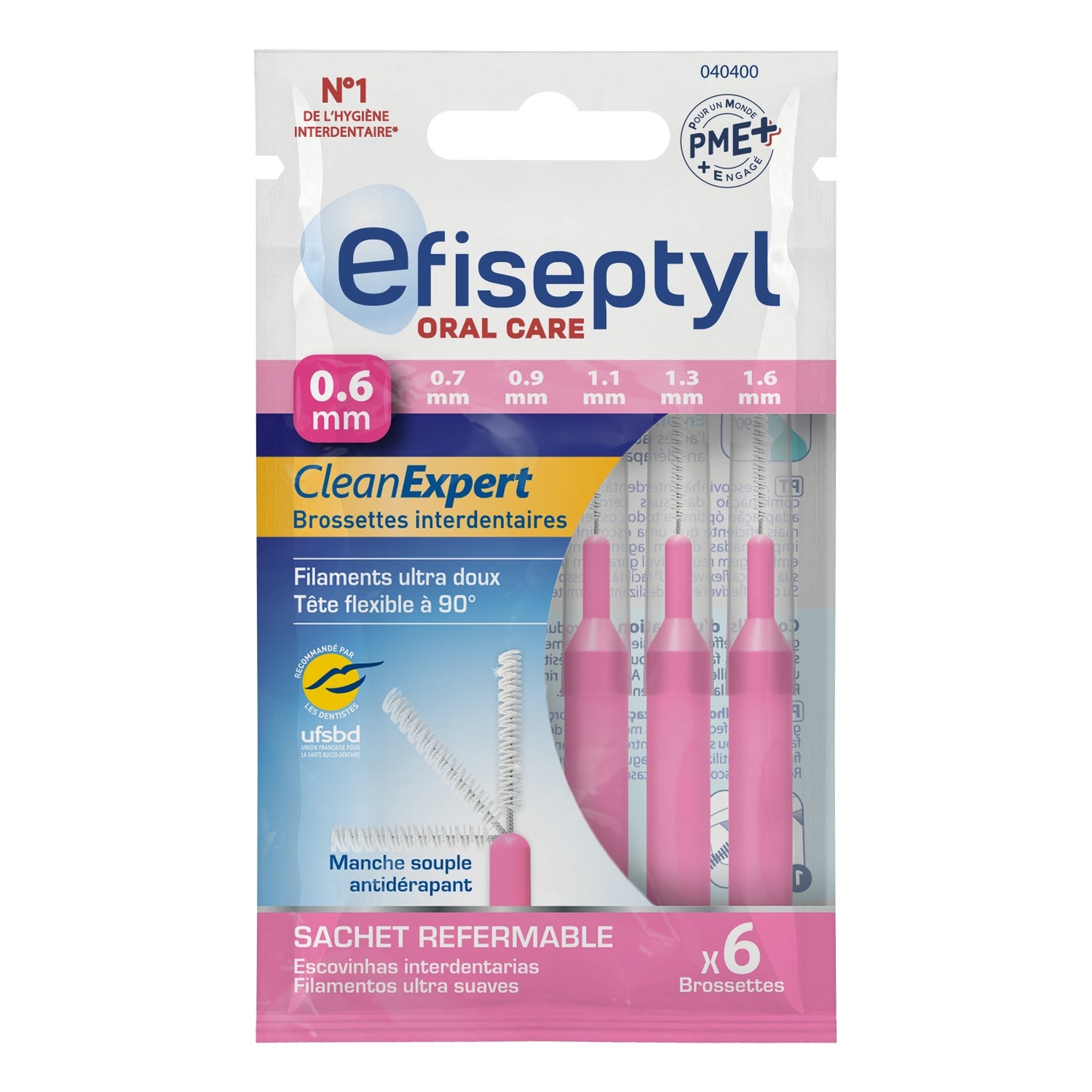 Brossettes Interdentaires Dents Sensibles EFISEPTYL 