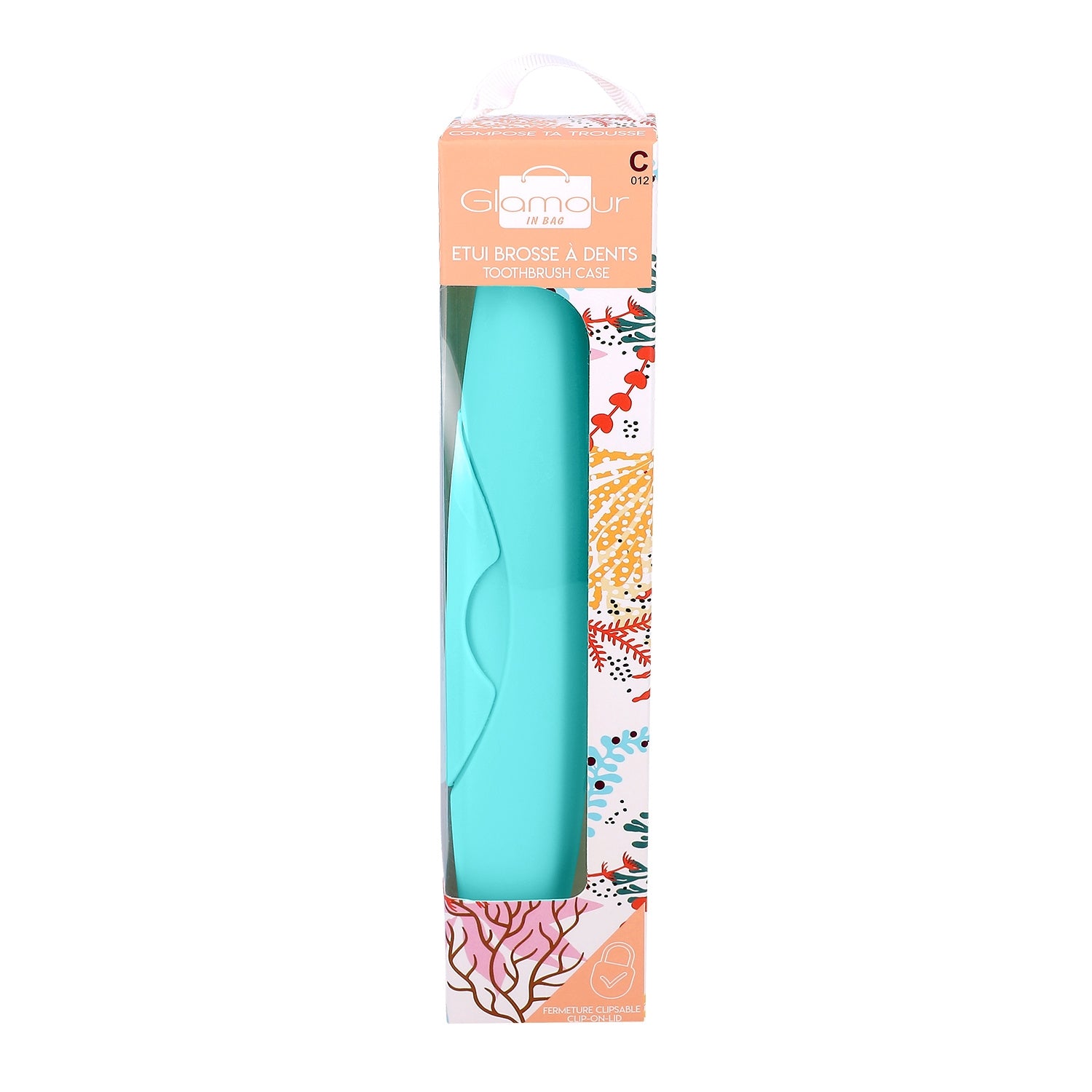 Trousse de toilette à Dents Turquoise et Transparent BEAUTY IN BAG 