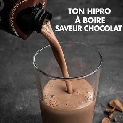 Yaourt à boire chocolat protéiné 0% MG HIPRO 