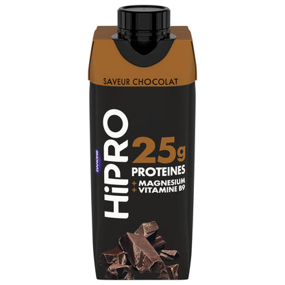 Yaourt à boire chocolat protéiné 0% MG HIPRO 