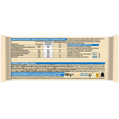 Tablette de Chocolat Blanc GALAK 