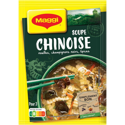 Soupe Déshydratée Nouilles Champignons Noirs Epices MAGGI