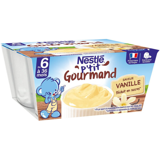 Baby Desserts 6+ Months Vanilla NESTLE P'TIT GOURMAND