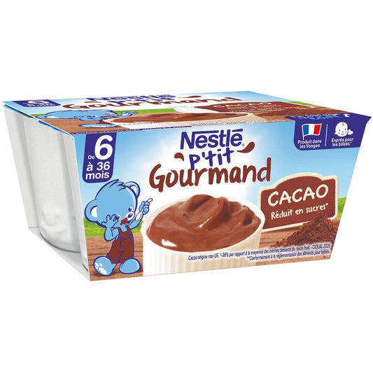 NESTLE P'TIT GOURMAND Baby Dessert 6+ Months with Cocoa