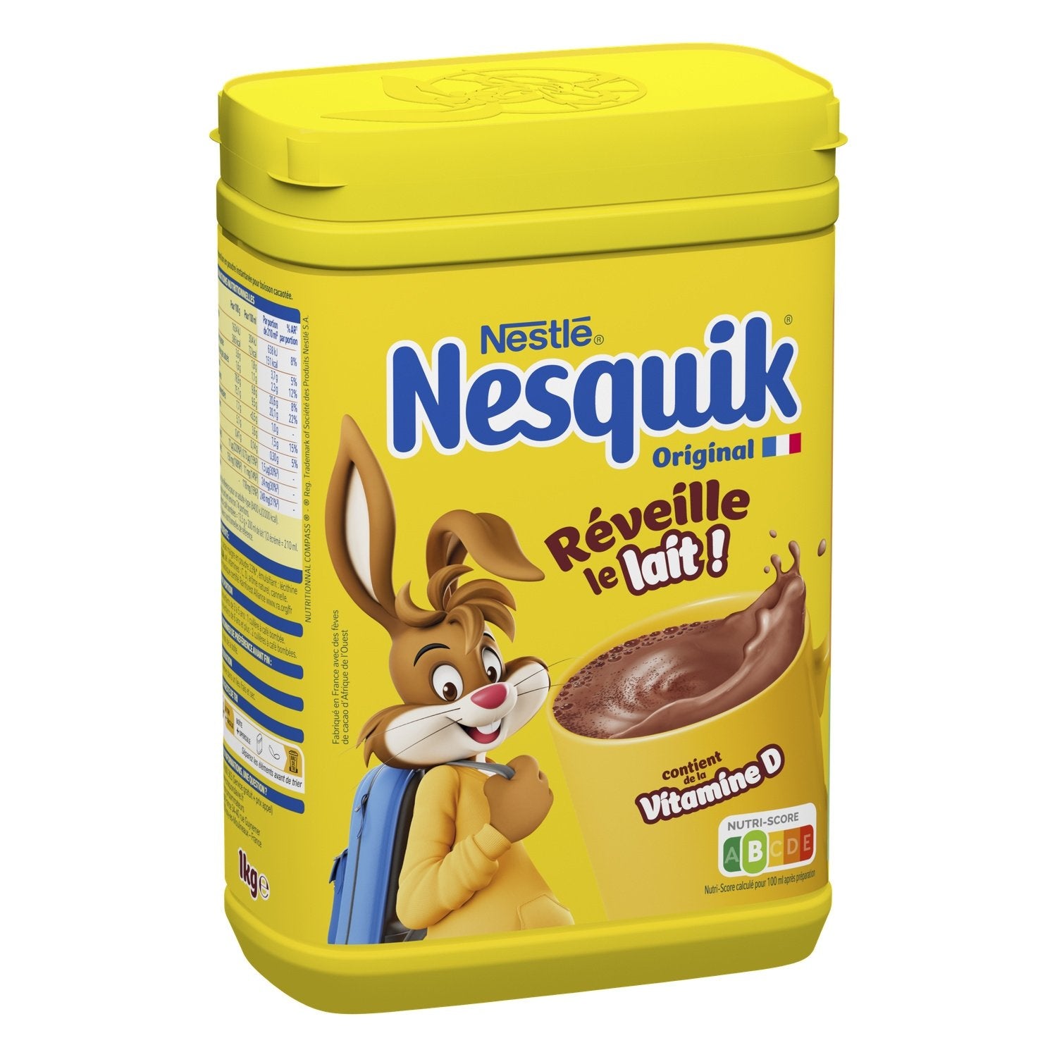 Chocolat en Poudre Nesquik NESTLE la boite de 1 kg