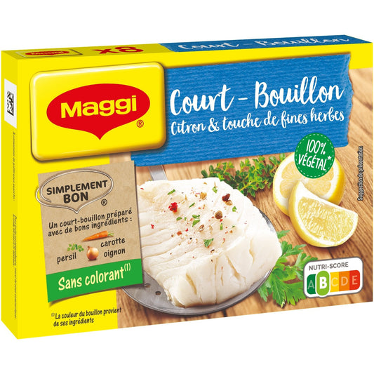 Bouillon Citron & Fines Herbes MAGGI la boite de 8 - 89,6 g