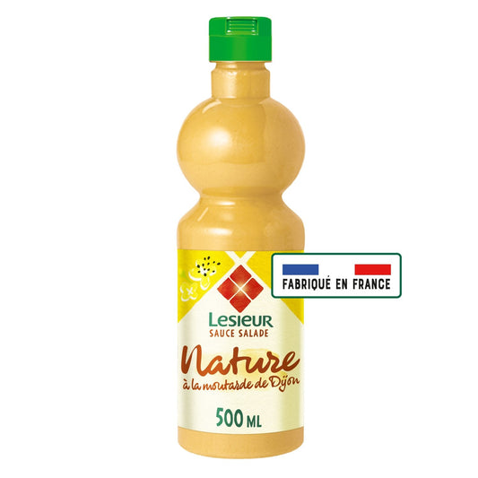 Sauce Crudités Légère Nature, Moutarde de Dijon LESIEUR la bouteille de 500ml
