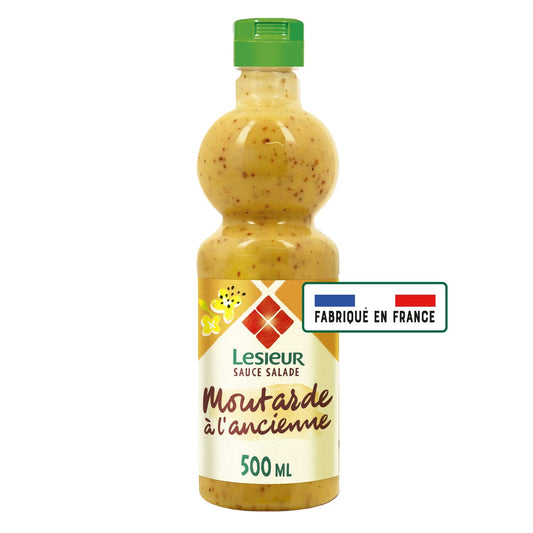 Sauce Crudités Légère, Moutarde à l'Ancienne LESIEUR la bouteille de 500ml