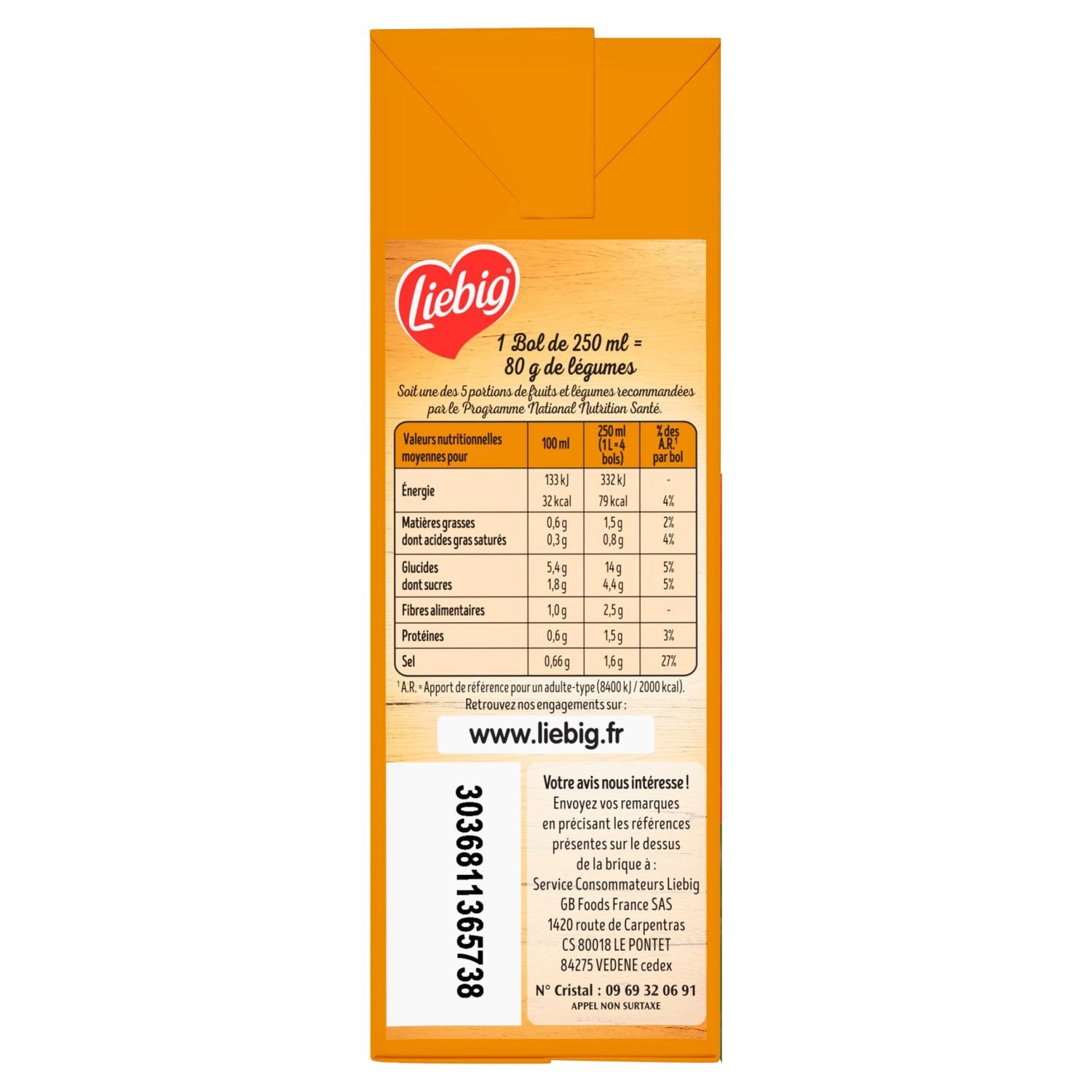 Soupe Délices Potiron Châtaigne LIEBIG 