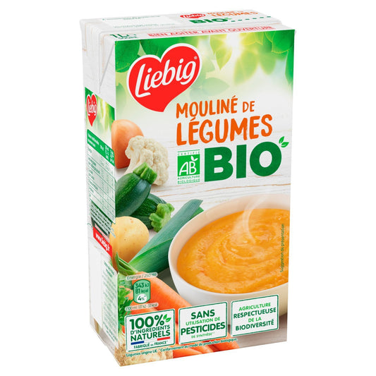 Soupe Mouliné Carottes Pommes de Terre Oignons Bio LIEBIG la brique d'1L