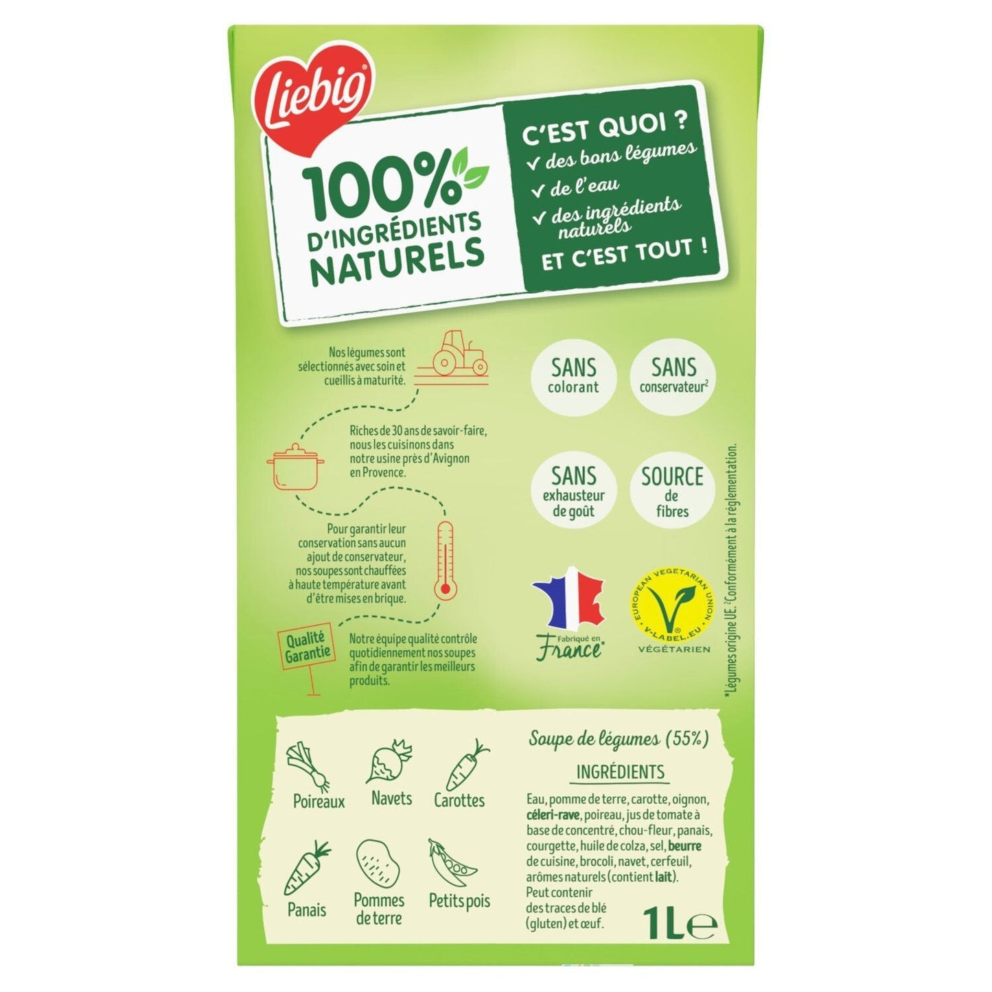 [ANTI-GASPILLAGE] Soupe Mouliné 12 Légumes 25% de Sel LIEBIG - Date de durabilité minimale : 10/2025 - L'emballage peut être endommagé