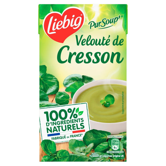 Soupe Velouté Pommes de Terre, Cresson, Petits Pois LIEBIG la brique de 1 l