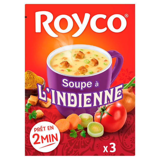 Soupe à l'Indienne ROYCO la boite de 3 - 76,5 g
