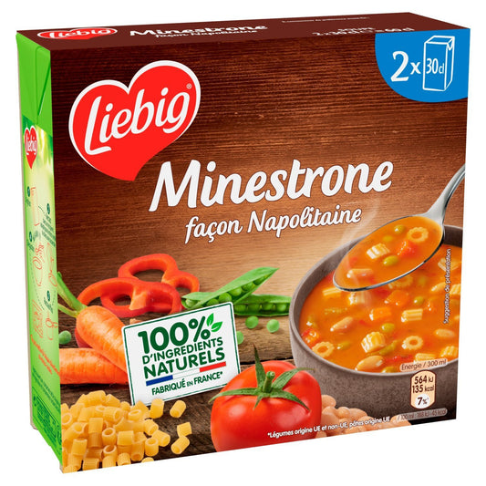 Soupe Façon Napolitaine LIEBIG les 2 bouteilles de 30cL