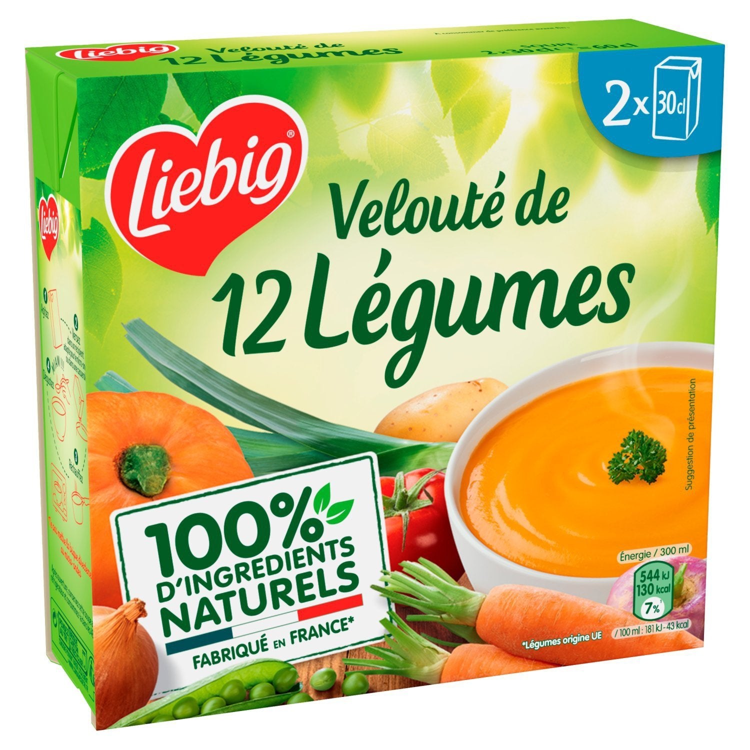 Soupe Velouté 12 Légumes LIEBIG les 2 briques de 30cL