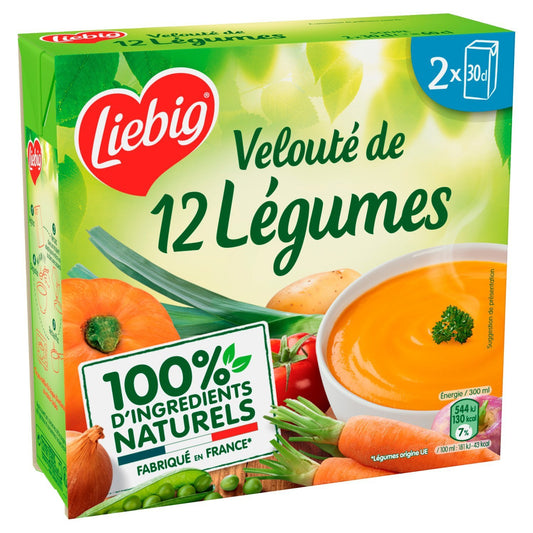 Soupe Velouté 12 Légumes LIEBIG les 2 briques de 30cL