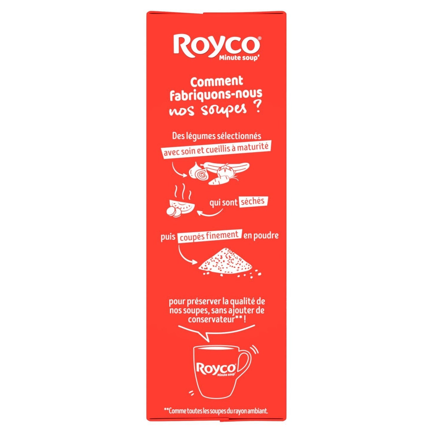 Soupe Déshydratée Tomates et Croûtons à l'Ail ROYCO 