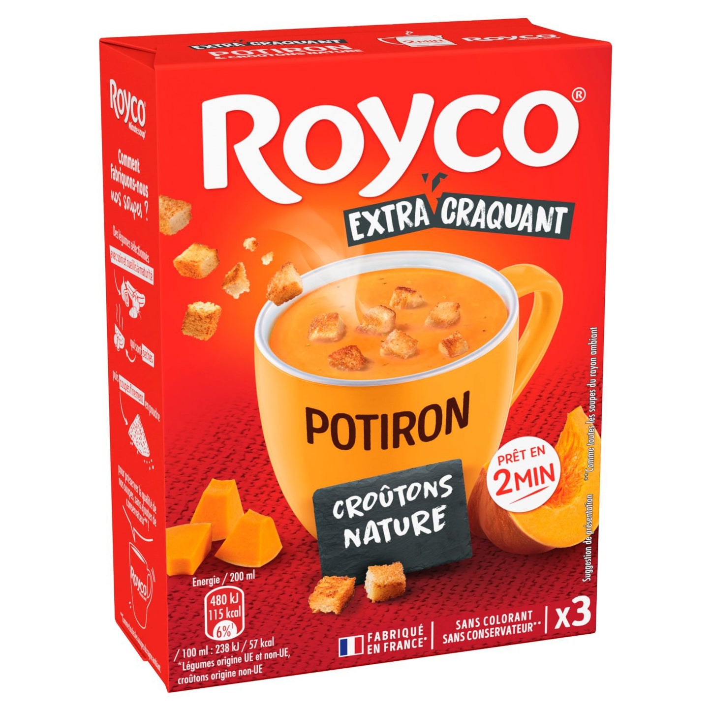 Soupe Déshydratée Potiron Croûtons Nature ROYCO 