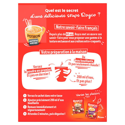 Soupe Déshydratée Potiron Croûtons Nature ROYCO 