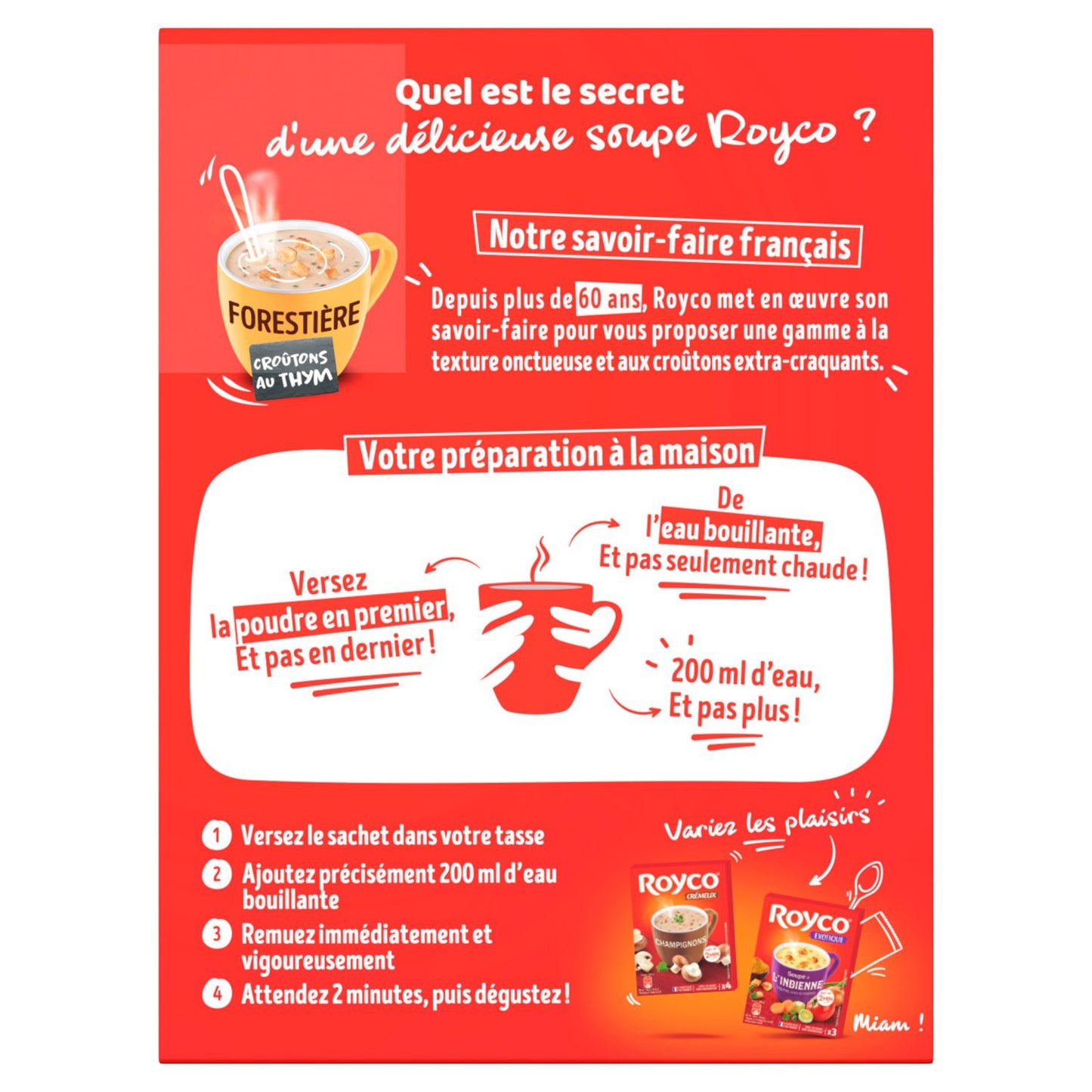 Soupe Forestier et Croûtons ROYCO 