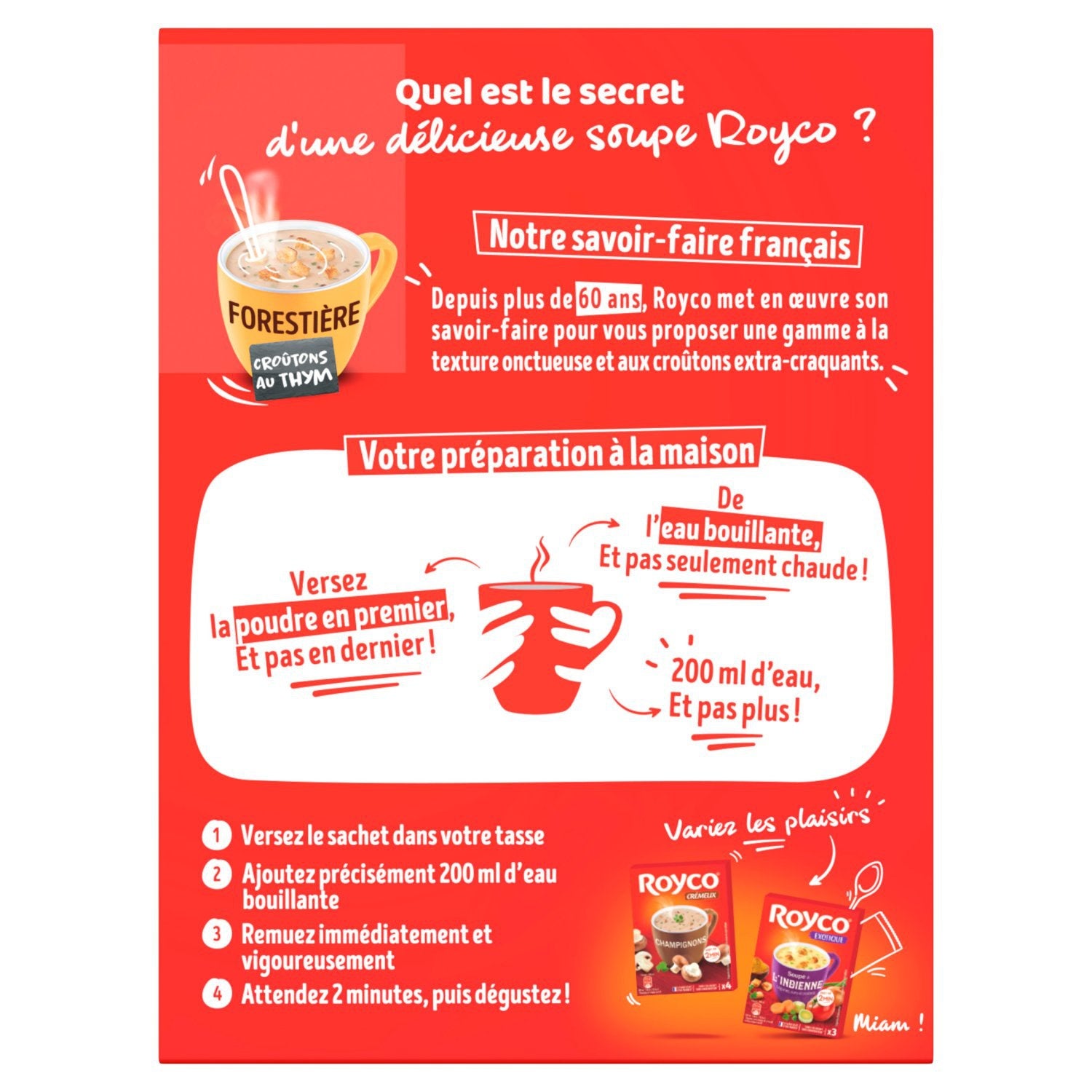 Soupe Forestier et Croûtons ROYCO 