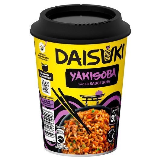 Nouilles Instantanées Saveur Sauce Soja DAISUKI le pot de 93g