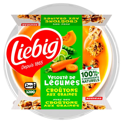 Soupe Velouté de Légumes avec des Croutons aux Graines LIEBIG 