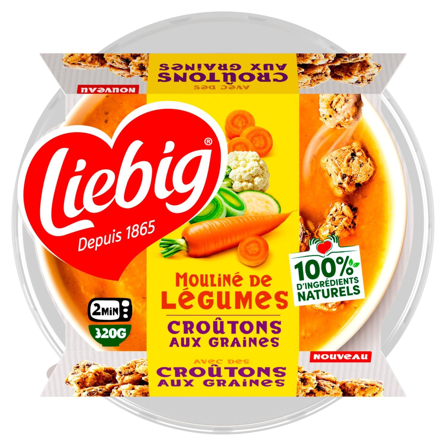 Soupe Mouliné de Légumes avec Croutons aux Grains LIEBIG 