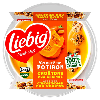 Soupe Velouté de Potiron avec Croûtons aux Graines LIEBIG 