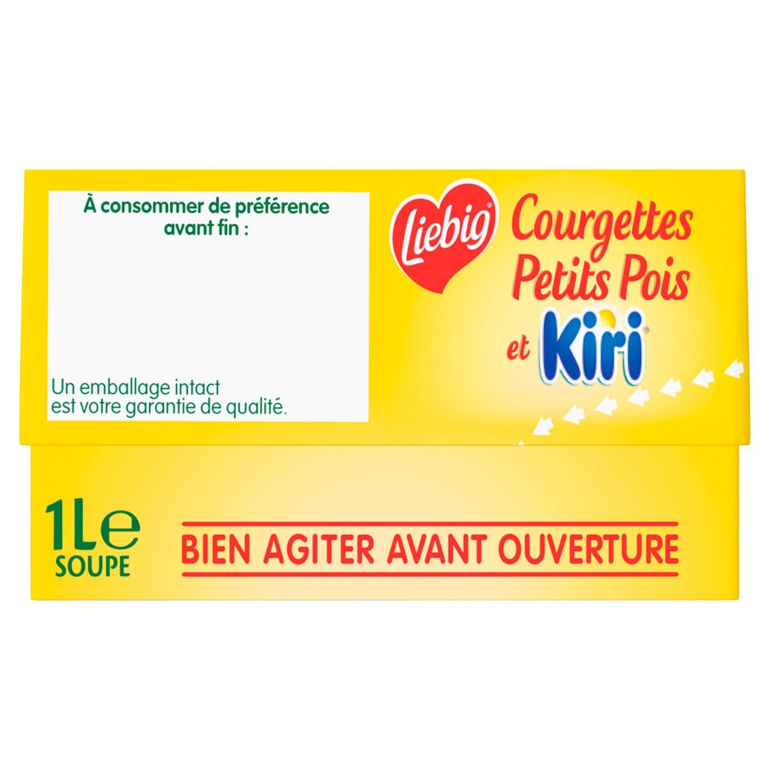 Soupe Courgettes Petits Pois et Kiri LIEBIG 