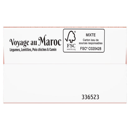 Soupe Voyage au Maroc Légumes Lentilles Pois Chiches et Cumin LIEBIG 